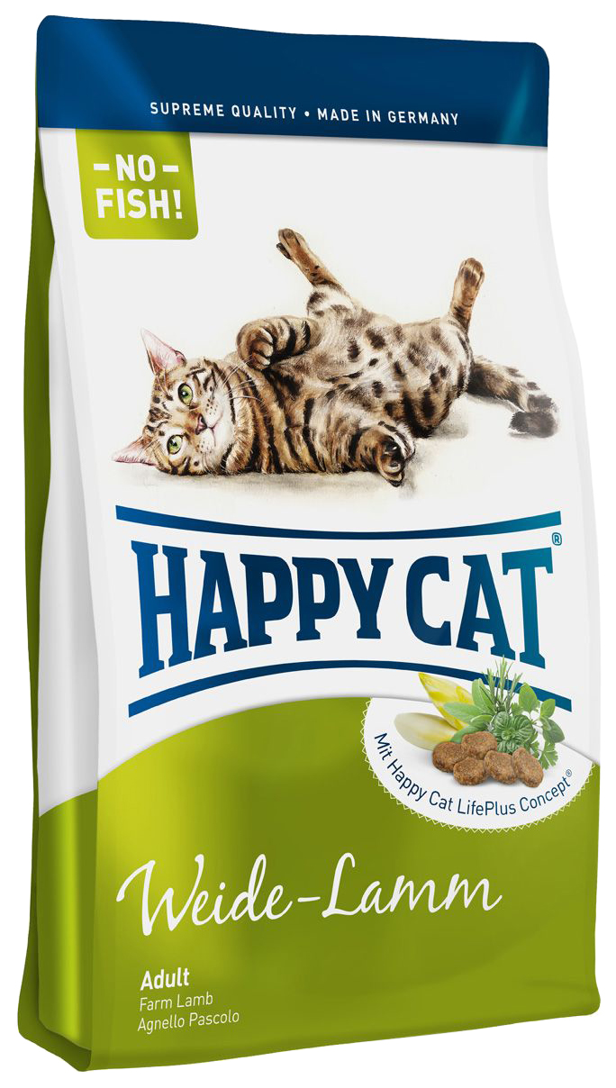 фото Сухой корм для кошек happy cat fit & well, ягненок, 1,4кг