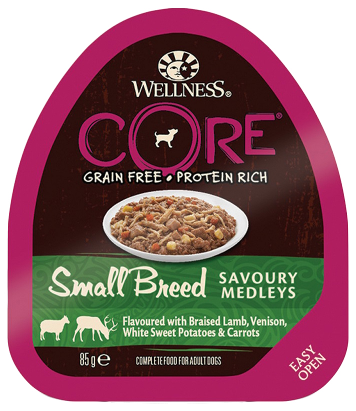 Консервы для собак Wellness CORE, баранина и оленина, 85г