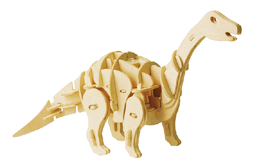 

3D Деревянный пазл Robotime на звуковом управлении - Апатозавр мини D450, Мини Апатозавр