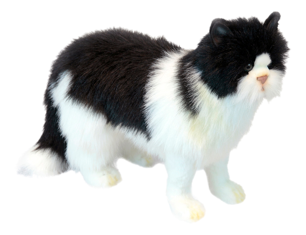 фото Мягкая игрушка hansa creation кот кот черный 46 см белый черный синтепон пластик 6485