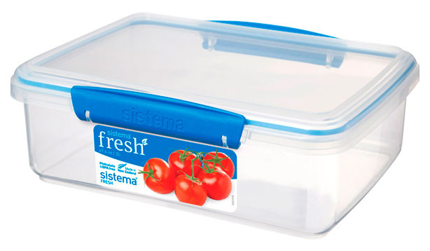 

Контейнер Sistema Rectangle Fresh 921700 Синий, Синий;прозрачный