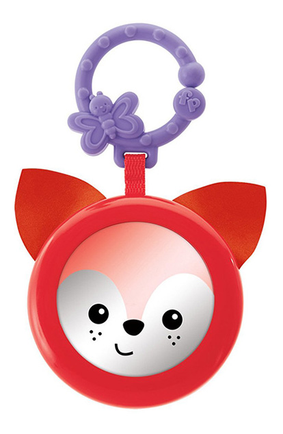 

Подвесная игрушка Погремушка с зеркалом Лисичка 0+ Fisher-Price CDT13, Лисичка