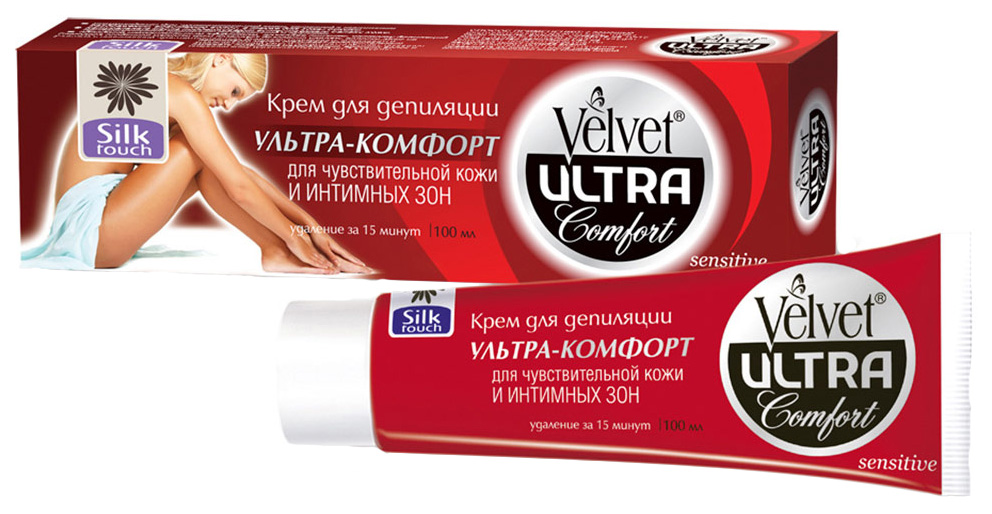 Крем для депиляции Velvet Ультра-комфорт для чувствительной кожи и интимных зон 100 мл