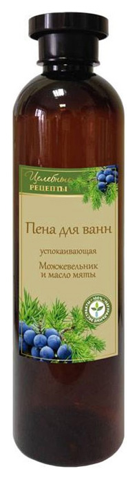 Пена для ванн Целебные рецепты Можжевельник и масло мяты 600 мл sensoterapia соль пена для ванн перезагрузка happiness re charge