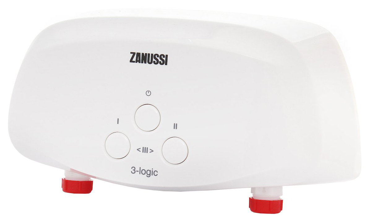 фото Водонагреватель проточный zanussi 3-logic 6.5 ts (душ+кран) white