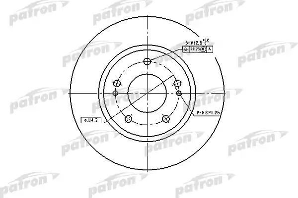 фото Тормозной диск patron pbd4494