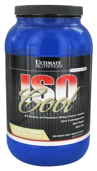 Протеин Ultimate Nutrition Iso Cool, 908 г, vanilla creme