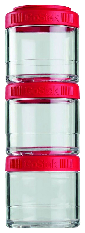 

Банка BlenderBottle GoStak 3 кам. 100 мл красный, GoStak