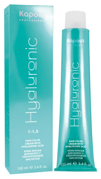 Краска Kapous Professional Hyaluronic acid Hair Color с гиалуроновой кислотой, 6.07 geraprofessional женский шампунь “гарантия цвета” 300 0