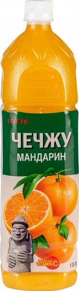 Напиток сокосодержащий Lotte Чечжу мандарин с витамином С 1.5 л