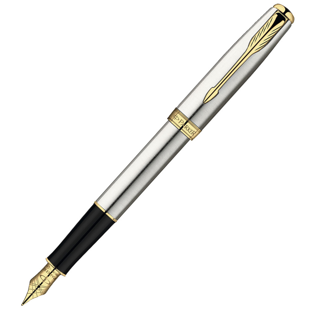 

Перьевая ручка Parker Sonnet - Essential Stainless Steel GT F