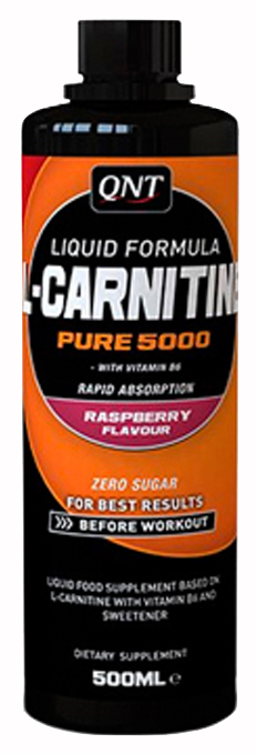 

QNT L-Carnitine Liquid 5000 Pure, 500 мл, Raspberry, L-Carnitine Liquid 5000 Pure