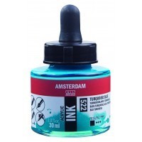 

Акриловые чернила Royal Talens Amsterdam №522 синий бирюзовый 30 мл