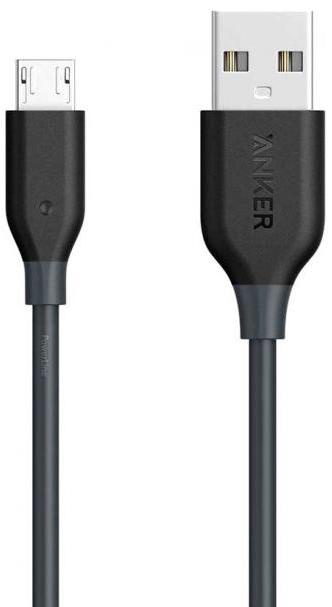 фото Кабель anker powerline micro usb (3ft) gray in offline for eu