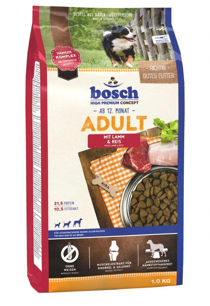 Сухой корм для собак Bosch Adult, ягненок и рис, 1кг