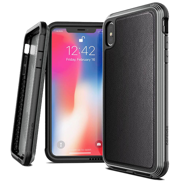 фото Чехол x-doria defense lux case for apple iphone xs max black leather