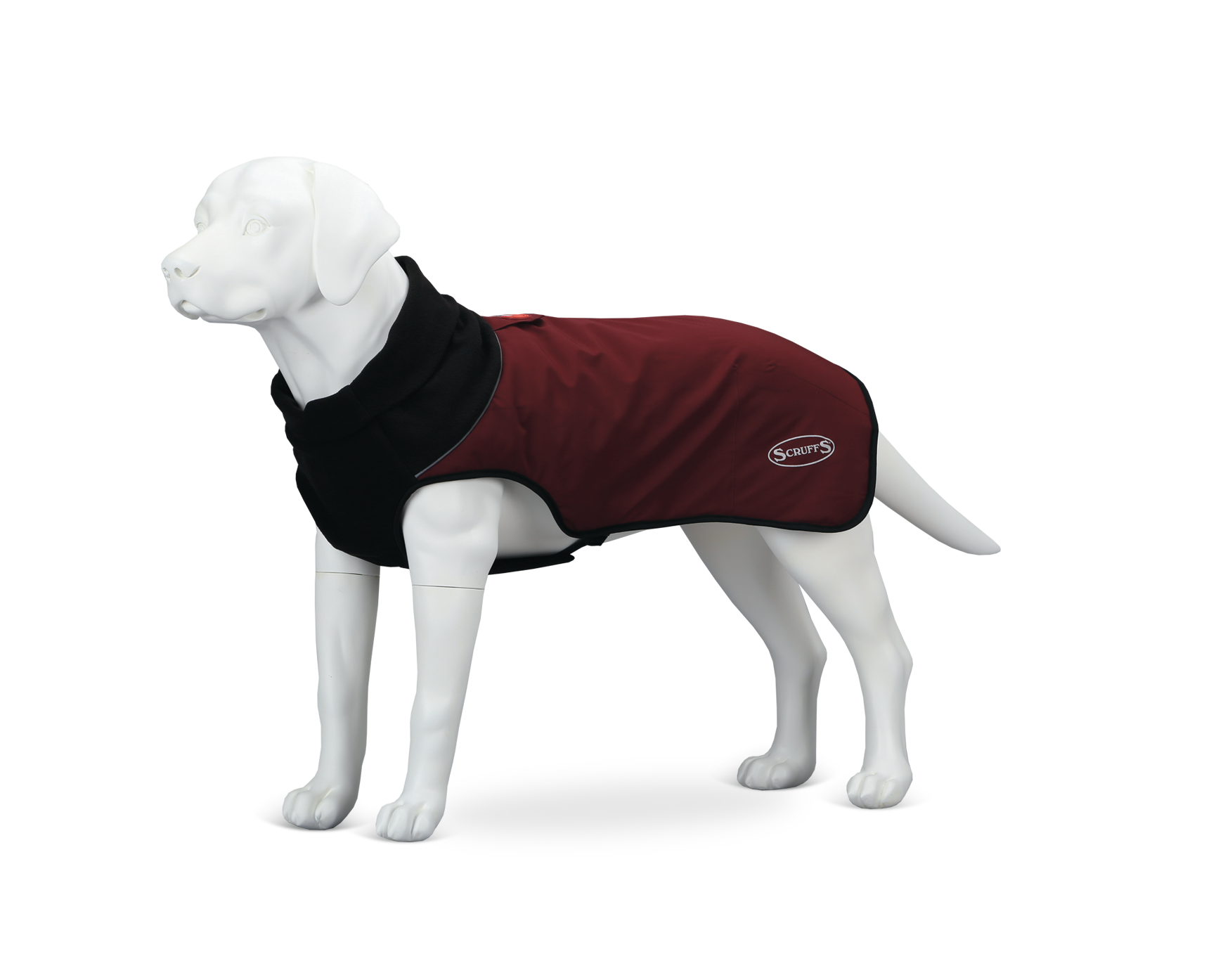 фото Попона для собак scruffs thermal, согревающая, унисекс, бордовая, длина спины 30 см