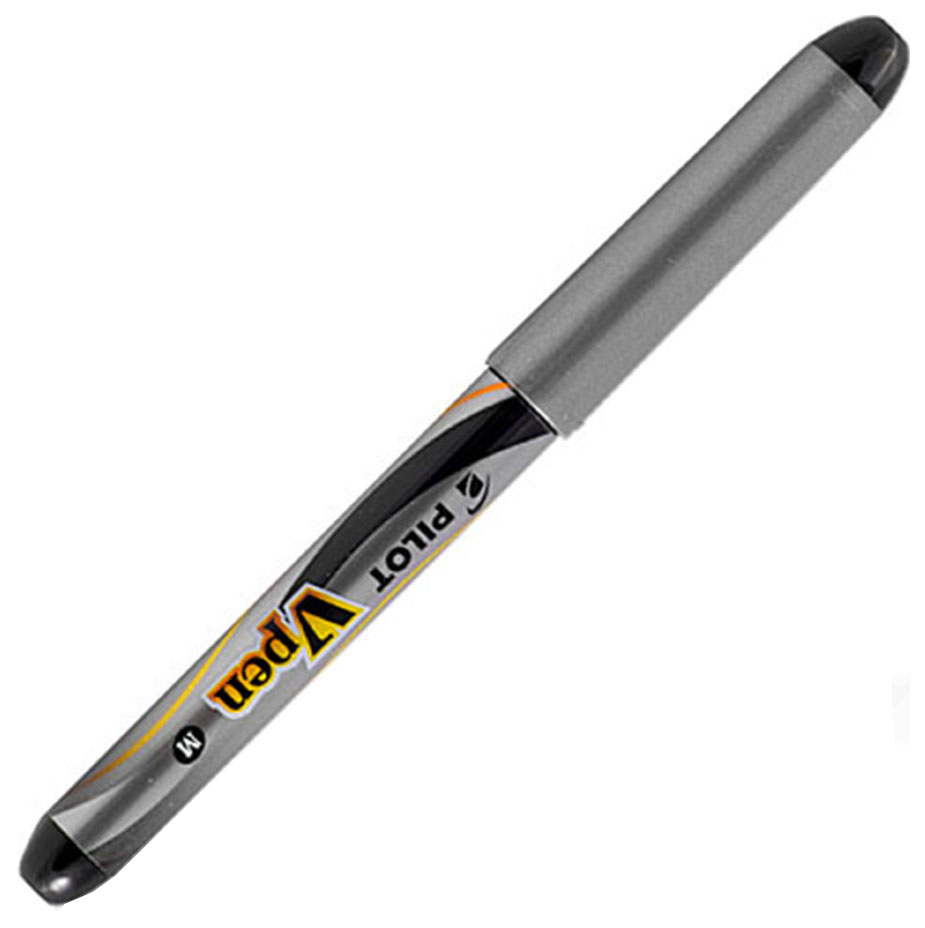 Перьевая ручка Pilot V-Pen Silver черная 07мм 1 штука