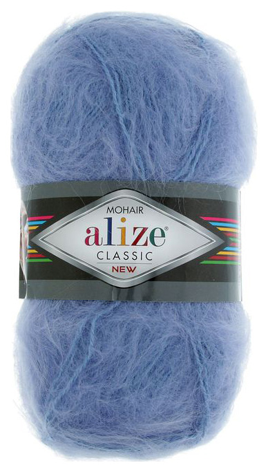 

Пряжа Alize 2565333 Mohair classic 40 голубой, Mohair classic