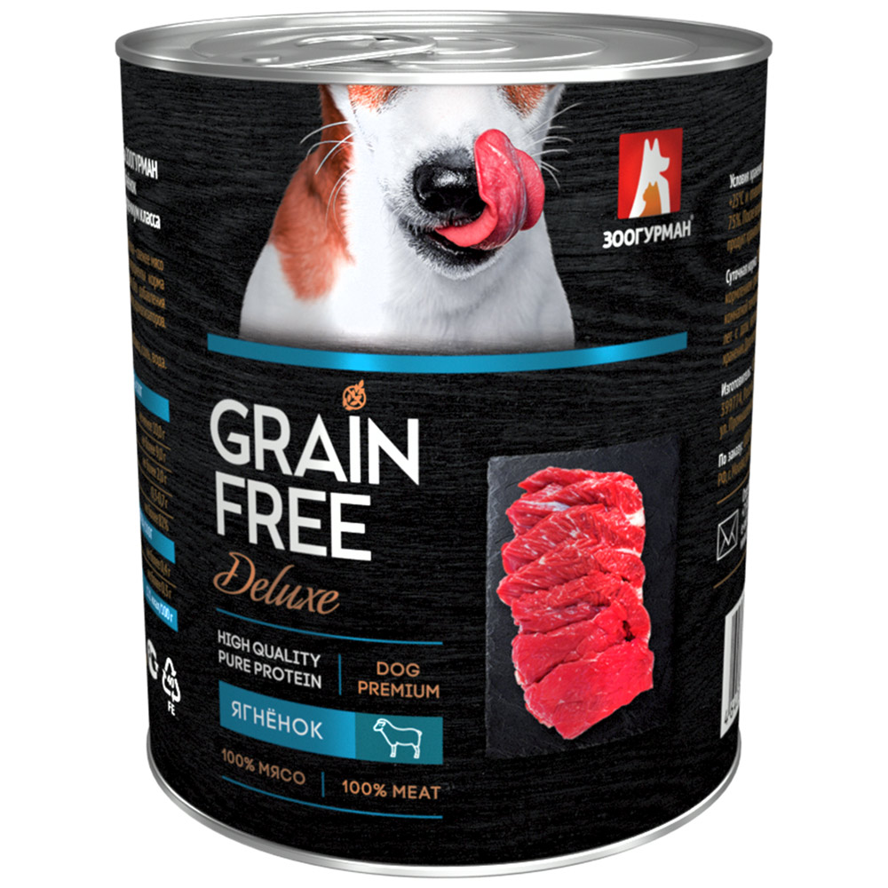 фото Консервы зоогурман grain free ягненок для собак (350 г, ягненок), 20шт