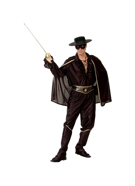 фото Карнавальный костюм bristol зорро, цв. черный р.180