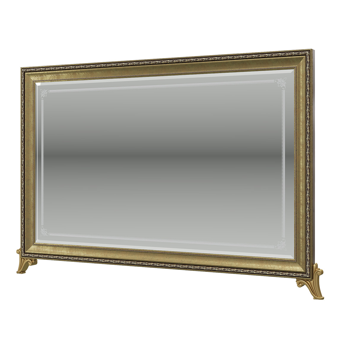 фото Зеркало мэри-мебель версаль гв-06, цвет орех тайский, 154х7х109 см.