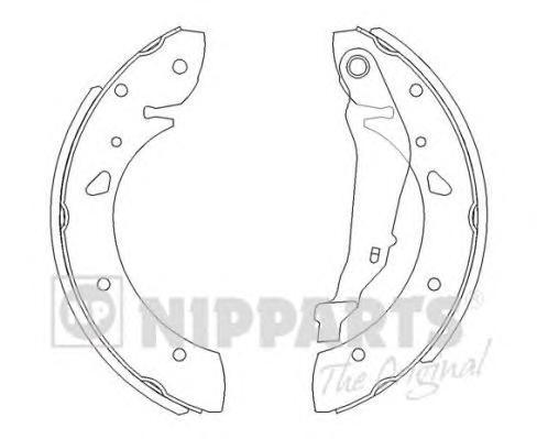 

Комплект тормозных колодок Nipparts J3502069