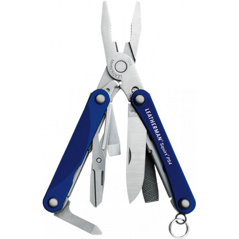 

Мультитул Leatherman Squirt PS4 831230 55 мм синий, 9 функций, Squirt PS4