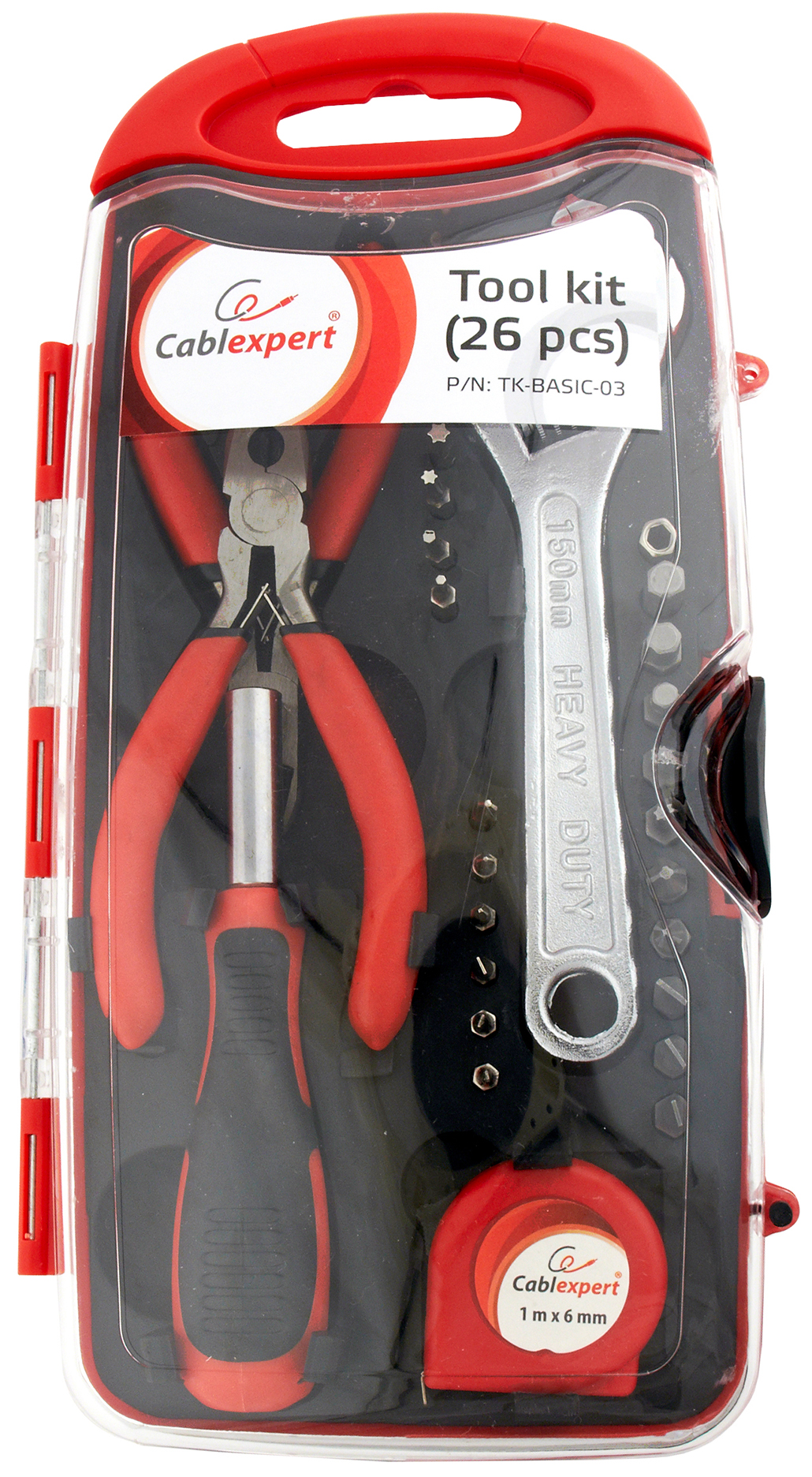 Набор столярно-слесарного инструмента Gembird TK-BASIC-03 6253 набор подарочный 3в1 ручка кусачки фонарик красный