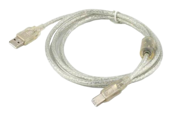 фото Кабель cablexpert usb a-usb b, m-m 0,75м transparent (ccf-usb2-ambm-tr-0.75m)