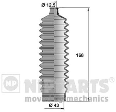 

Пыльник рулевой рейки Nipparts J2840503