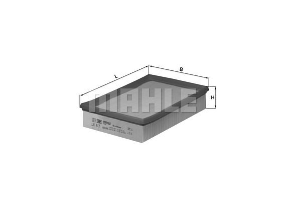 фото Фильтр воздушный knecht lx 417 mahle/knecht