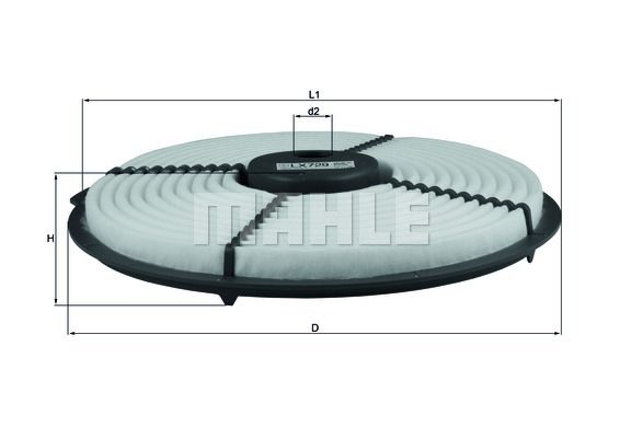 фото Фильтр воздушный knecht lx 729 mahle/knecht