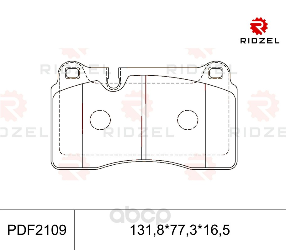 

Комплект тормозных колодок RIDZEL PDF2109
