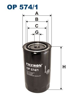 

Фильтр масляный FILTRON OP574/1