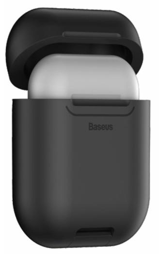 фото Чехол c беспроводной зарядкой baseus wireless charger для airpods (black)