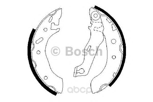

Тормозные колодки барабанные ford escort 1.4i 95-96/fiesta BOSCH 986487553