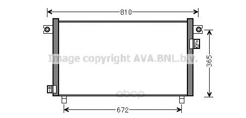 

Радиатор охлаждения двигателя Ava DN5330