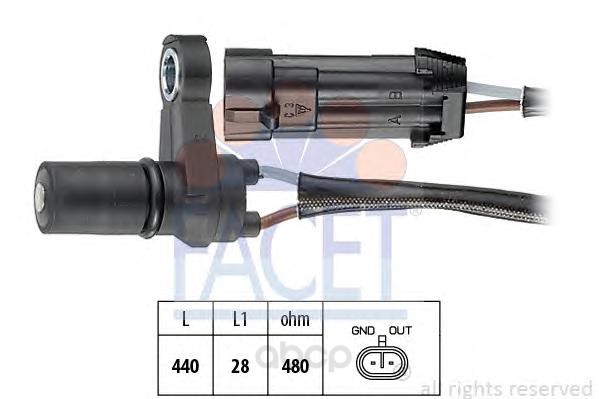 

Датчик автомобильный Facet 90495