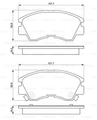 

Комплект тормозных дисковых колодок Bosch 0 986 460 978