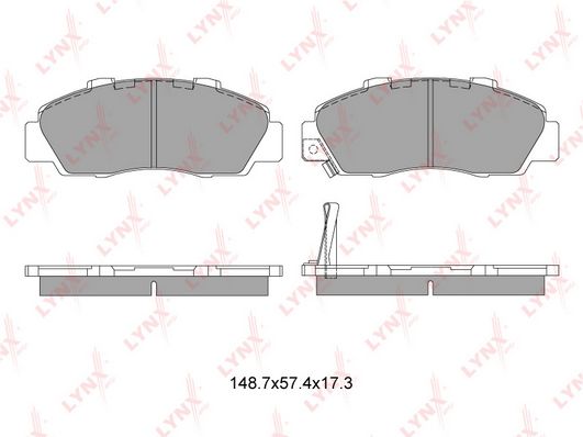 

Тормозные колодки LYNXauto дисковые BD3405