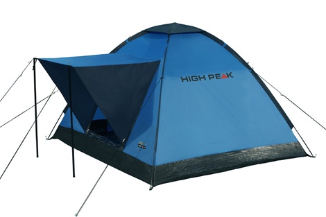 фото Палатка high peak beaver трехместная синяя