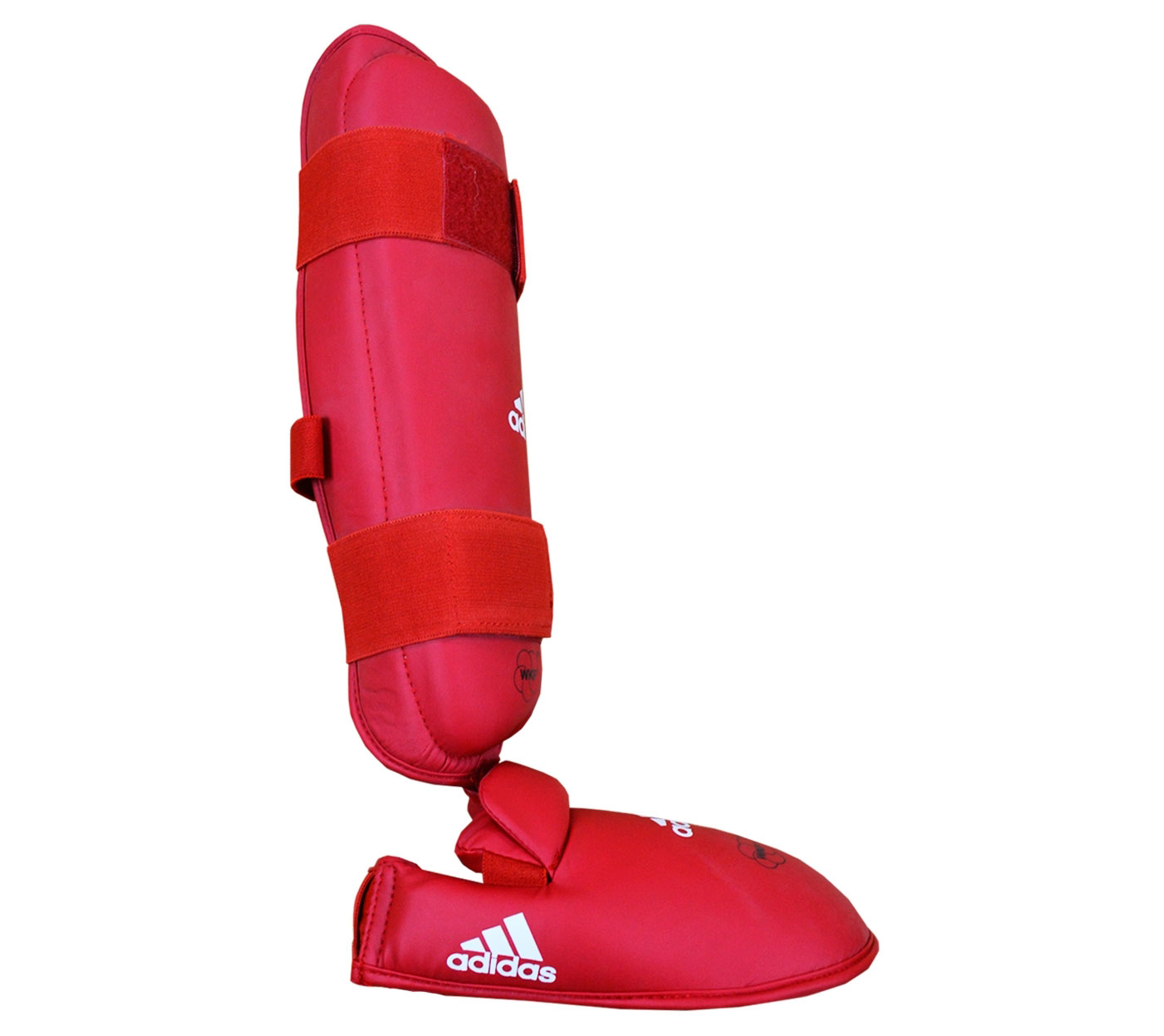 фото Защита голени и стопы adidas wkf shin & removable foot красная s