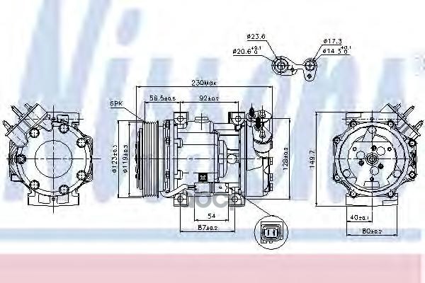 Компрессор кондиционера Nissens 89076