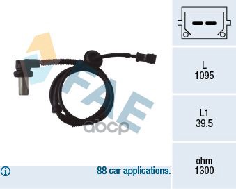 

Датчик abs FAE 78062