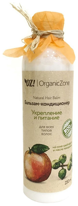 Купить Бальзам для волос OrganicZone Укрепление и питание 250 мл, Organic Zone
