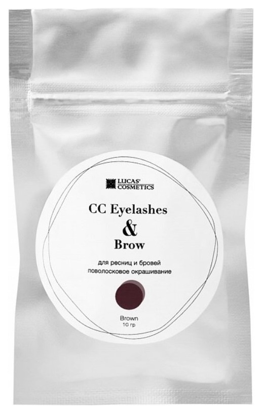 фото Хна для бровей lucas' cosmetics сс eyelashes & brow в саше brown 10 г