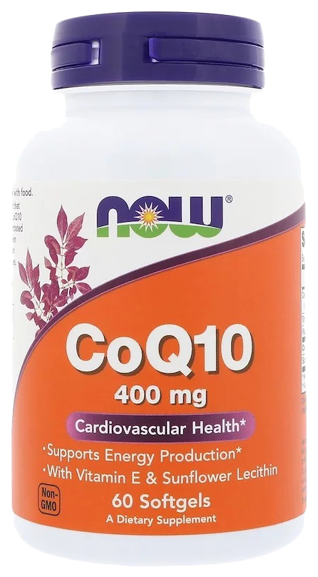 NOW CoQ10 400 мг капсулы 60 шт.