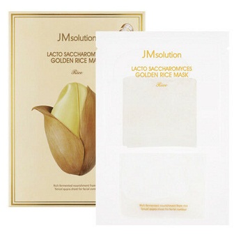 фото Маска для лица jm solution lacto saccharomyces golden rice mask 10 шт