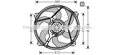 

Вентилятор охлаждения двигателя AVA QUALITY COOLING CN7531